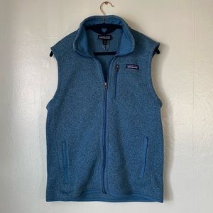 NWOT Patagonia Better Sweater Fleece Vest Blue Cozy Comfortable Warm Winter